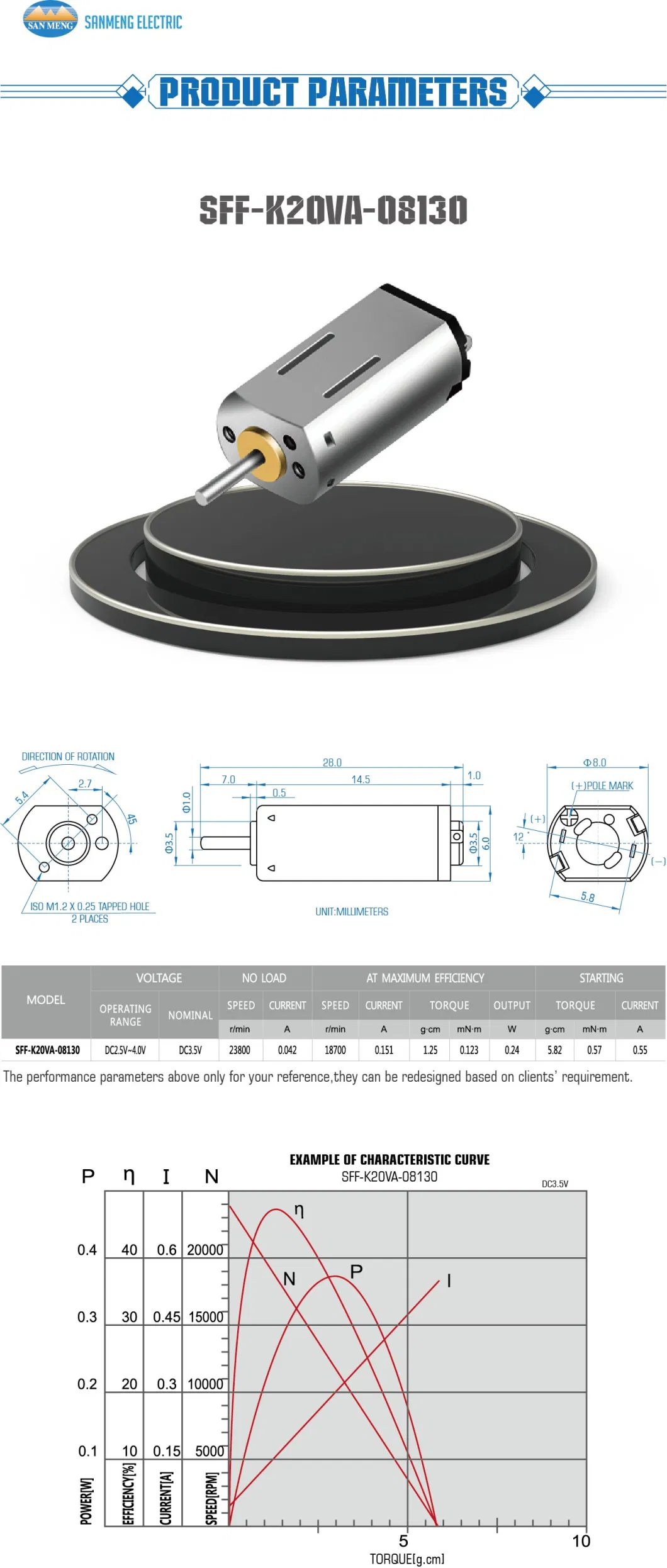 K20 DC2.5-4.0V Intelligent Wearable, Audiovisual Equipment, Home Appliances, Precision Instruments Micro DC Motors